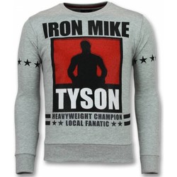 textil Herr Sweatshirts Local Fanatic Mike Tyson Iron Tjock G Grå
