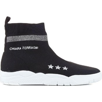 Skor Dam Höga sneakers Chiara Ferragni CF1948 BLACK Svart