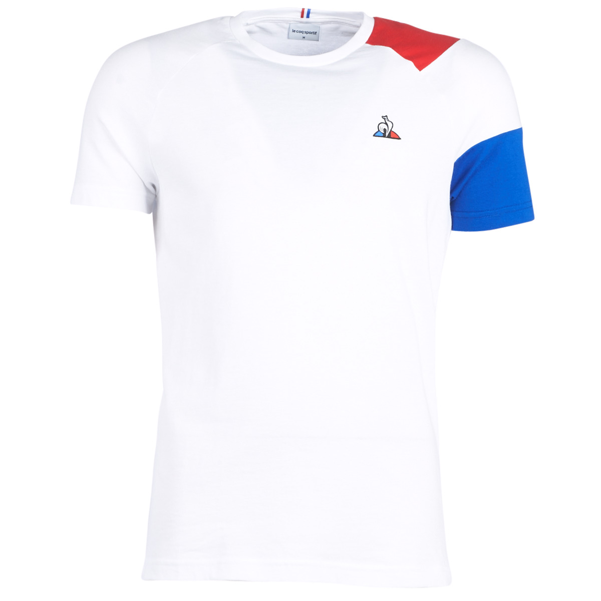 textil Herr T-shirts Le Coq Sportif ESS Tee SS N°10 M Vit / Röd / Blå