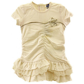 textil Barn T-shirts & Pikétröjor Chicco Vestito Vit