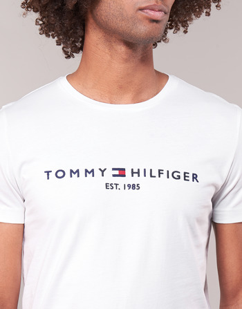 Tommy Hilfiger TOMMY FLAG HILFIGER TEE Vit