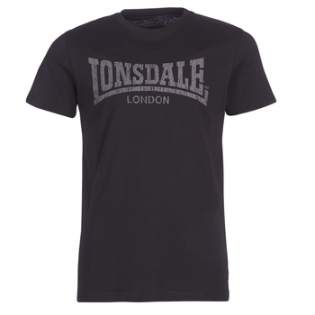 textil Herr T-shirts Lonsdale LOGO KAI Svart