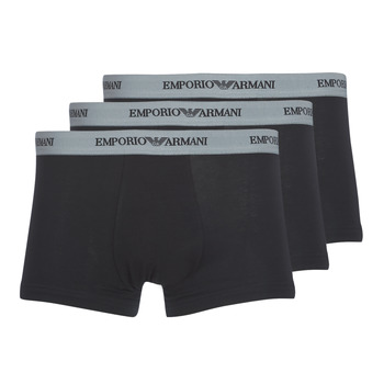 Underkläder Herr Boxershorts Emporio Armani CC717-PACK DE 3 Svart