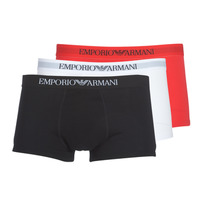 Underkläder Herr Boxershorts Emporio Armani CC722-PACK DE 3 Vit / Röd / Svart