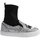 Skor Dam Höga sneakers Chiara Ferragni CF 2094 SILVER-BLACK Silver