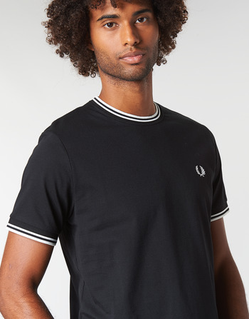 Fred Perry TWIN TIPPED T-SHIRT Svart
