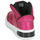 Skor Flickor Höga sneakers Geox J XLED GIRL Rosa / Fuchsia / Svart / Led