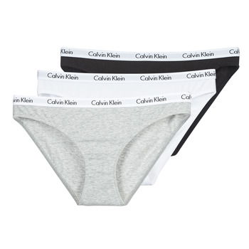 Underkläder Dam Trosor Calvin Klein Jeans CAROUSEL BIKINI X 3 Svart / Vit / Grå / Melerad