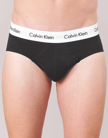 Calvin Klein Jeans COTTON STRECH HIP BREIF X 3 Svart / Vit / Grå / Melerad