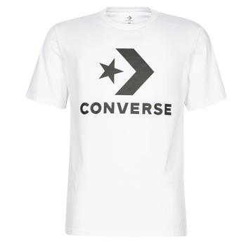 textil Herr T-shirts Converse STAR CHEVRON Vit
