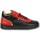 Skor Herr Sneakers Cash Money Herrskor Sneakers Luxury Black Red Svart