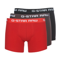 Underkläder Herr Boxershorts G-Star Raw CLASSIC TRUNK CLR 3 PACK Svart / Röd / Brun