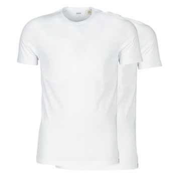 textil Herr T-shirts Levi's SLIM 2PK CREWNECK 1 Vit