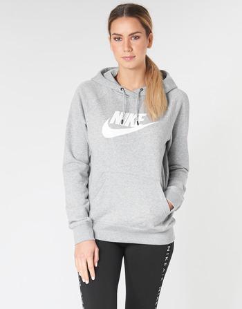 textil Dam Sweatshirts Nike W NSW ESSNTL HOODIE PO  HBR Grå