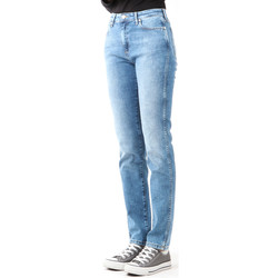 textil Dam Skinny Jeans Wrangler Boyfriend Best Blue W27M9194O Blå