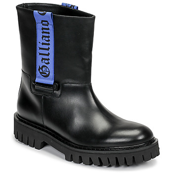 Skor Herr Boots John Galliano 8560 Svart / Blå