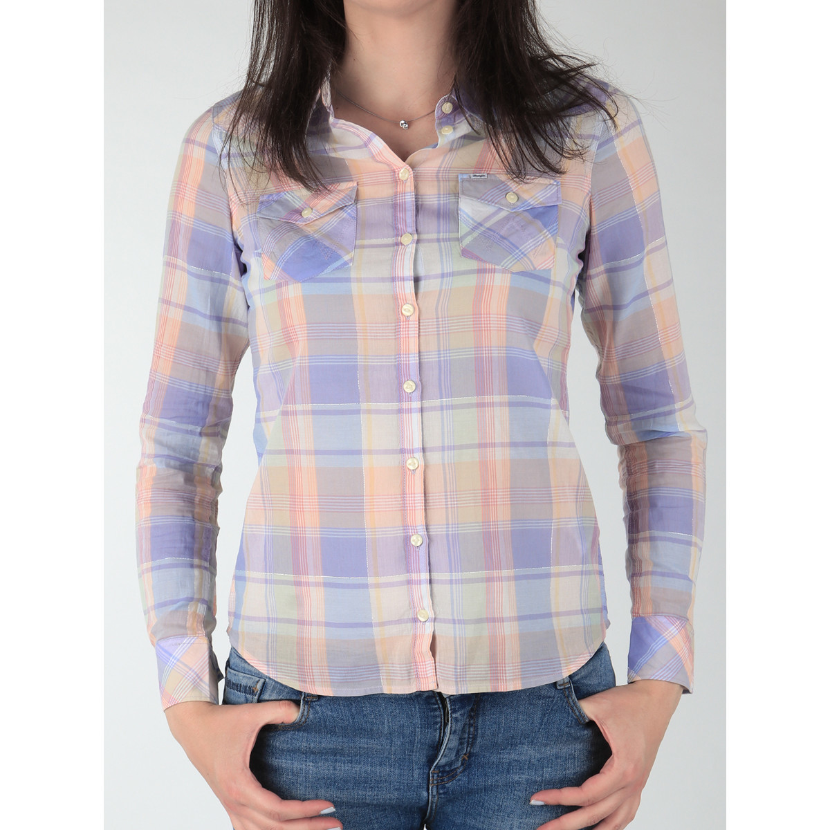 textil Dam Skjortor / Blusar Wrangler Western Shirt W5045BNSF Flerfärgad