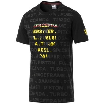 textil Herr T-shirts Puma Ferrari Big Shield Tee Svart
