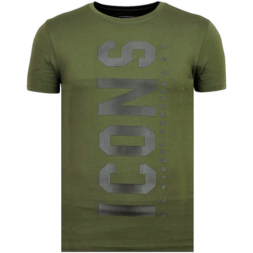 textil Herr T-shirts Local Fanatic ICONS Vertical Sommarkläder G Grön