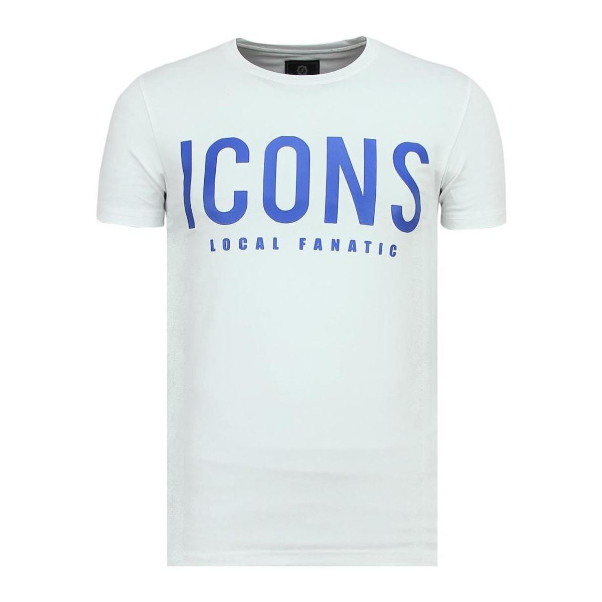 textil Herr T-shirts Local Fanatic ICONS Print Till W Vit