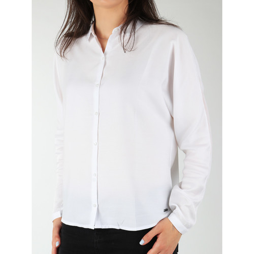 textil Dam Skjortor / Blusar Wrangler Relaxed Shirt W5213LR12 Vit