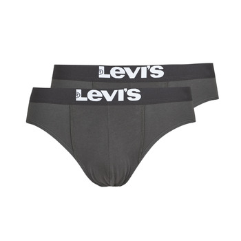 Underkläder Herr Briefs Levi's MEN SOLID BASIC PACK X2 Svart