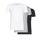textil Herr T-shirts Polo Ralph Lauren 3 PACK CREW UNDERSHIRT Svart / Grå / Vit