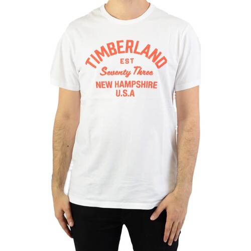 textil Herr T-shirts Timberland 135473 Vit