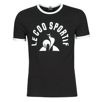 textil Herr T-shirts Le Coq Sportif ESS Tee SS N°3 M Svart / Vit