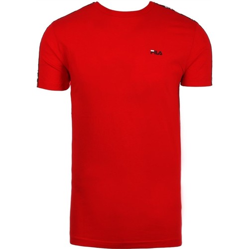 textil Herr T-shirts & Pikétröjor Fila MEN VAINAMO TEE SS Röd