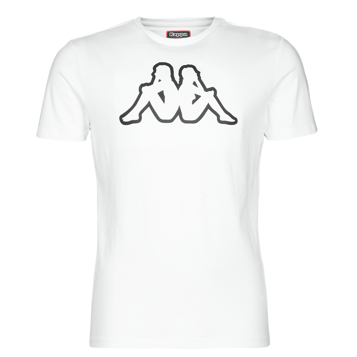 textil Herr T-shirts Kappa CROMEN SLIM Vit