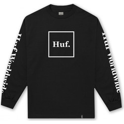 textil Herr T-shirts & Pikétröjor Huf T-shirt domestic ls Svart