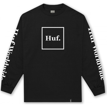textil Herr Långärmade T-shirts Huf T-shirt domestic ls Svart