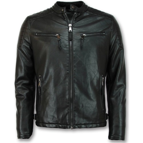 textil Herr Skinnjackor & Jackor i fuskläder Local Fanatic Skinnjacka Faux Leather Jacket Svart