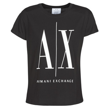 textil Dam T-shirts Armani Exchange HELIEK Svart