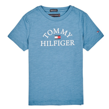 textil Pojkar T-shirts Tommy Hilfiger KB0KB05619 Blå