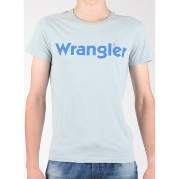 textil Herr T-shirts Wrangler S/S Graphic Tee W7A64DM3E Grå