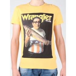 textil Herr T-shirts & Pikétröjor Wrangler T-shirt  S/S Graphic T W7931EFNG Gul