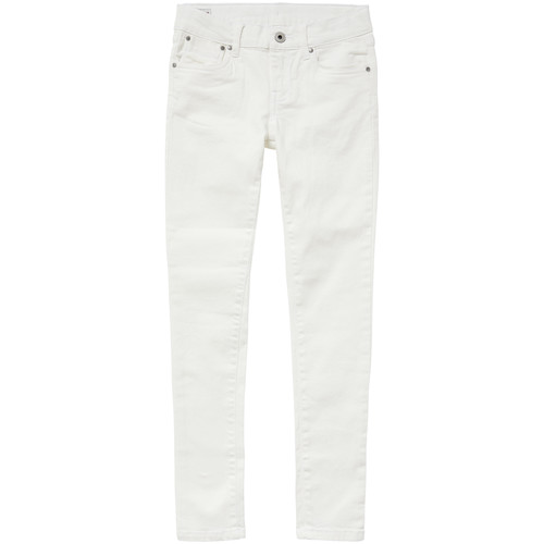 textil Flickor Skinny Jeans Pepe jeans PIXLETTE Vit