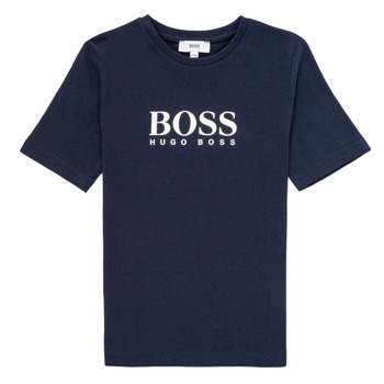 textil Pojkar T-shirts BOSS MARIA Blå