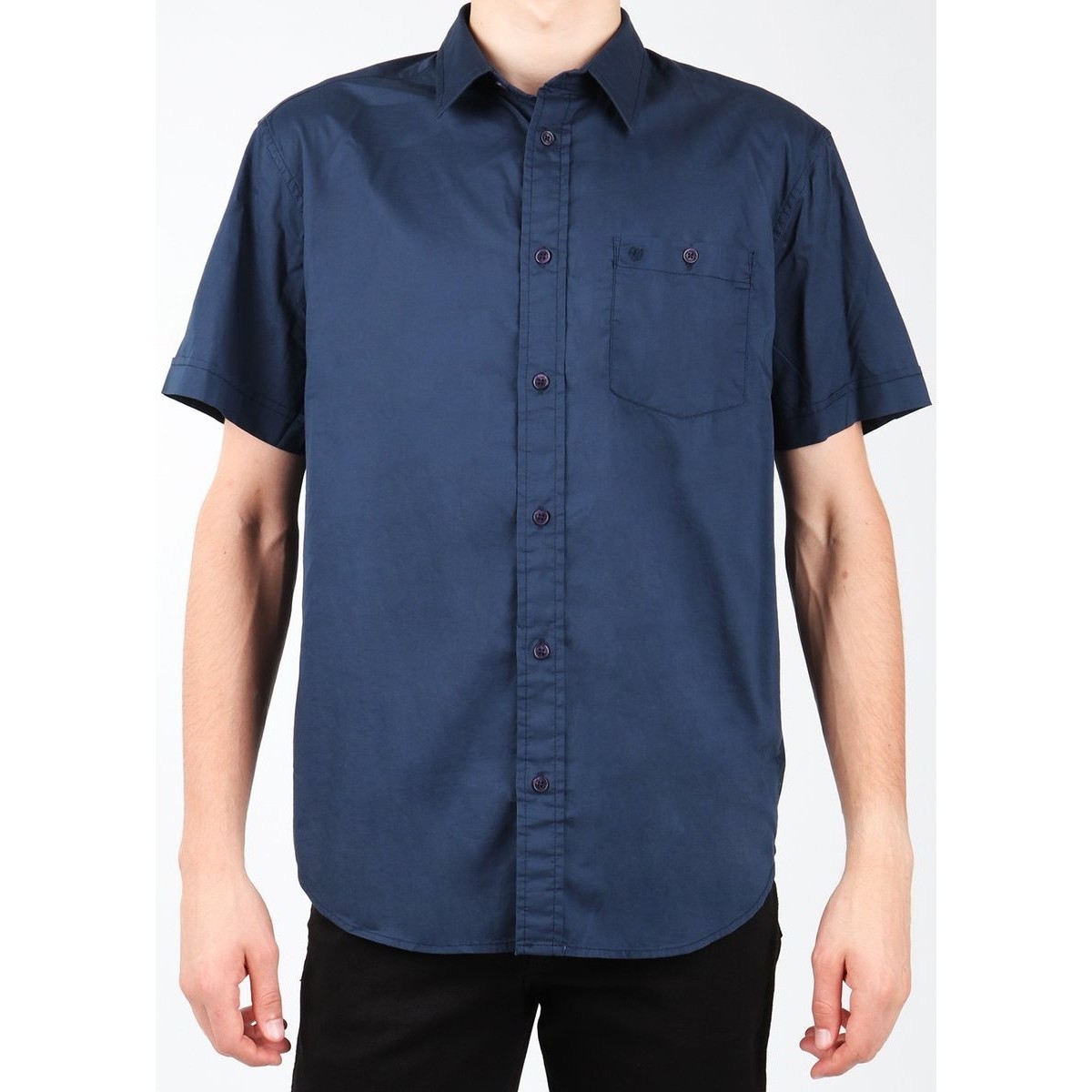 textil Herr Kortärmade skjortor Wrangler S/S 1PT Shirt W58916S35 Blå