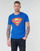 textil Herr T-shirts Yurban SUPERMAN LOGO CLASSIC Blå