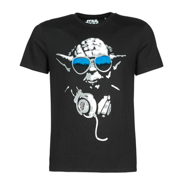 textil Herr T-shirts Yurban DJ YODA COOL Svart