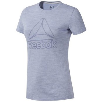 textil Dam T-shirts Reebok Sport TE Marble Logo Tee Grå