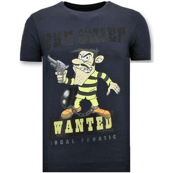 textil Herr T-shirts Local Fanatic Seal Chief Wanted B Blå