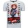 textil Herr T-shirts Local Fanatic Tryck Bloody Chucky Angry Vit