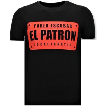 textil Herr T-shirts Local Fanatic Pablo Escobar El Patron Svart