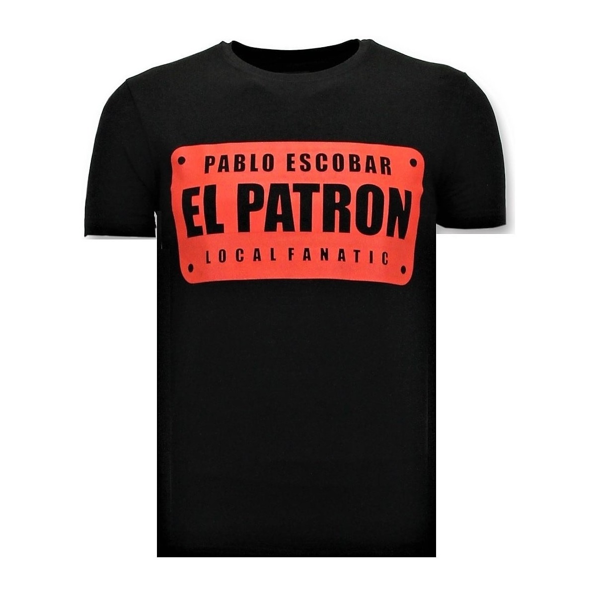 textil Herr T-shirts Local Fanatic Pablo Escobar El Patron Svart