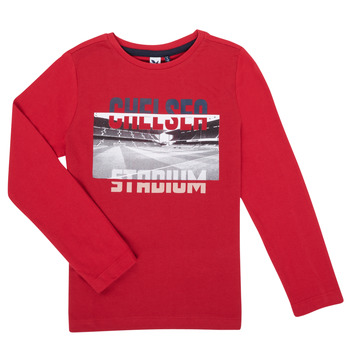 textil Pojkar Långärmade T-shirts 3 Pommes 3R10015-37-C Röd