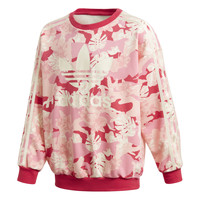 textil Flickor Sweatshirts adidas Originals CREW Rosa
